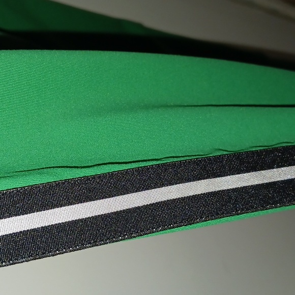 Zara Womens Emerald Green Joggers with Stripes - Picture 4 of 4